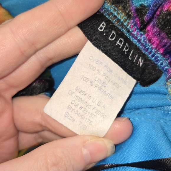 Macy's multi color dress by B. Darlin - Picture 5 of 5